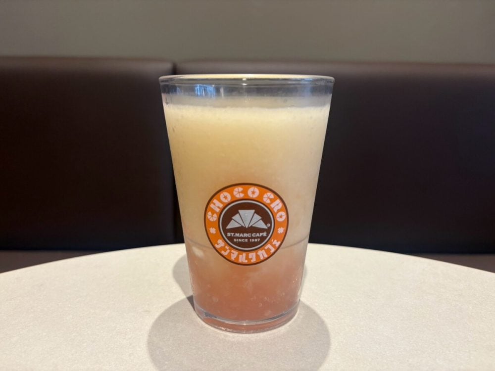サンマルクカフェ　旨み蜜「梨」スムージーwith桃ジュレ　