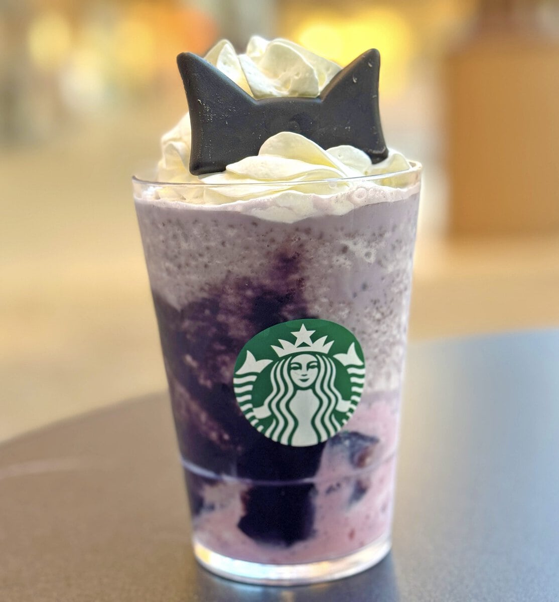 スターバックスコーヒー「ブラックベリー ヨーグルト フラペチーノ 黒耳 ver.」¥730(Tall)