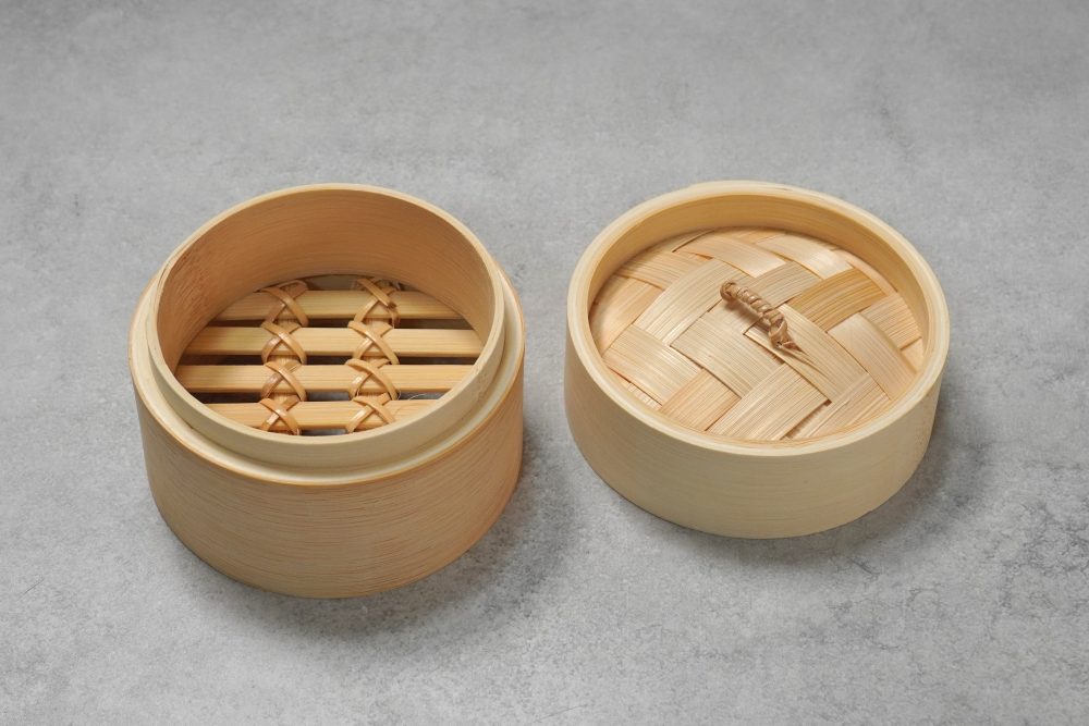 無印良品の「竹材 蒸篭(せいろ)/セット 特小」