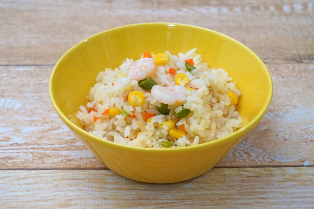 ふんわりとしたご飯はブイヨンの旨みをたっぷり吸い込んでいます