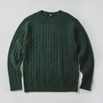 スフレヤーンケーブルクルーネックセーター（長袖） ￥3,990