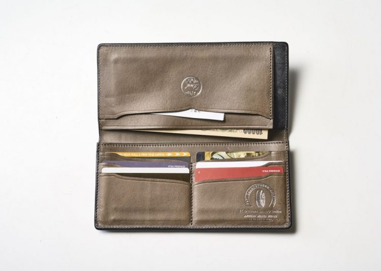 薄型長財布、革小物、デュアル