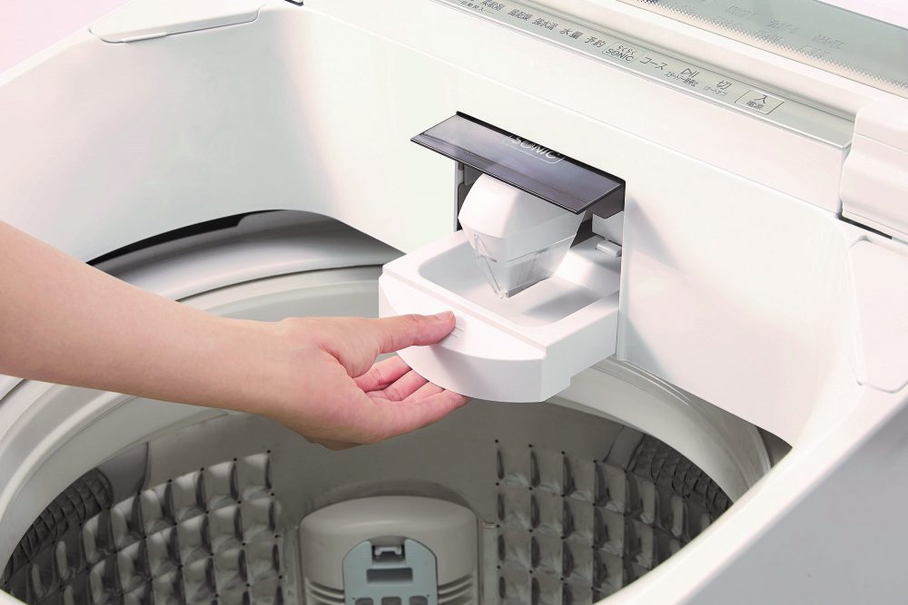 AQUAの洗濯機の超音波のチカラで部分洗いが簡単に！　【特別企画のご紹介も！】