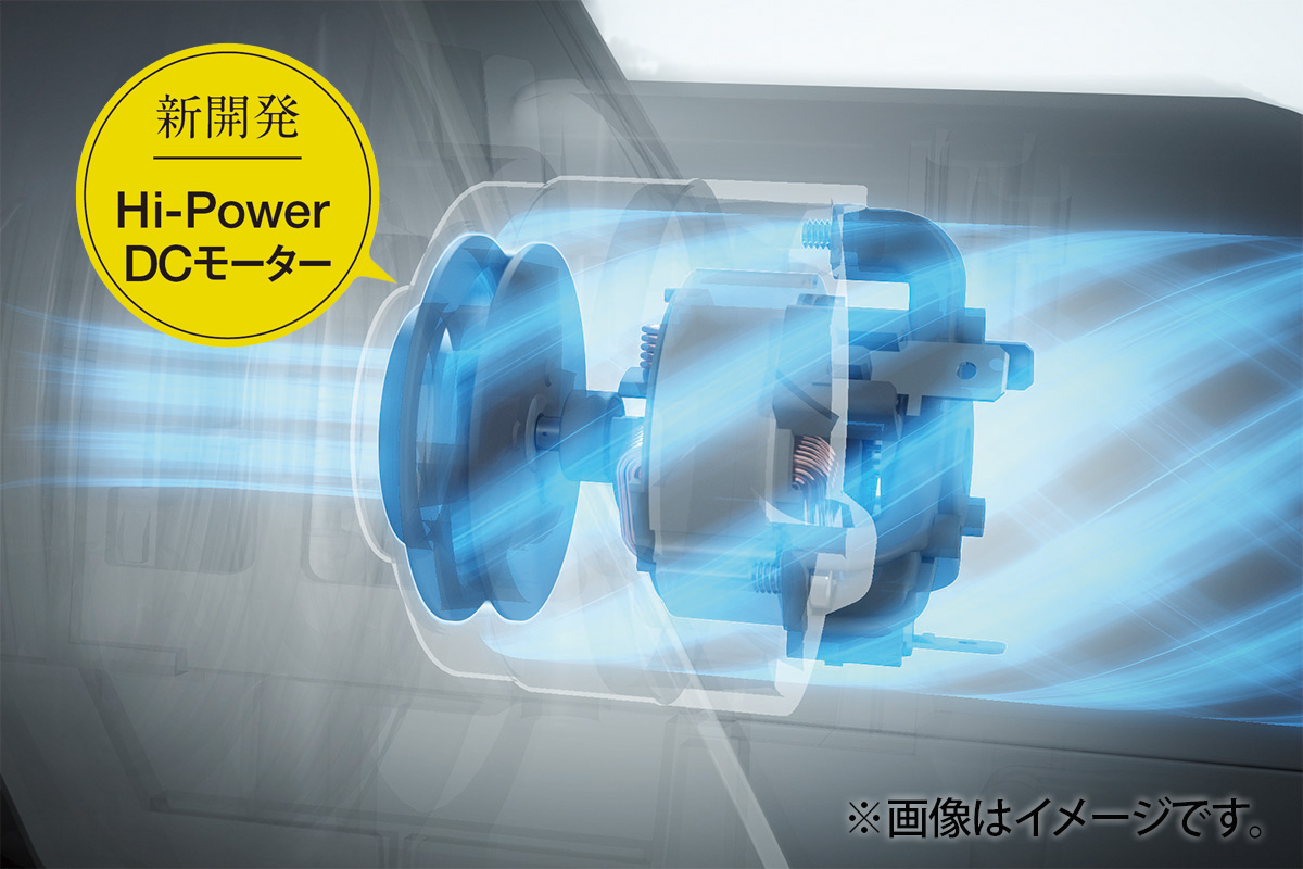 新開発「Hi- Power DCモーター」