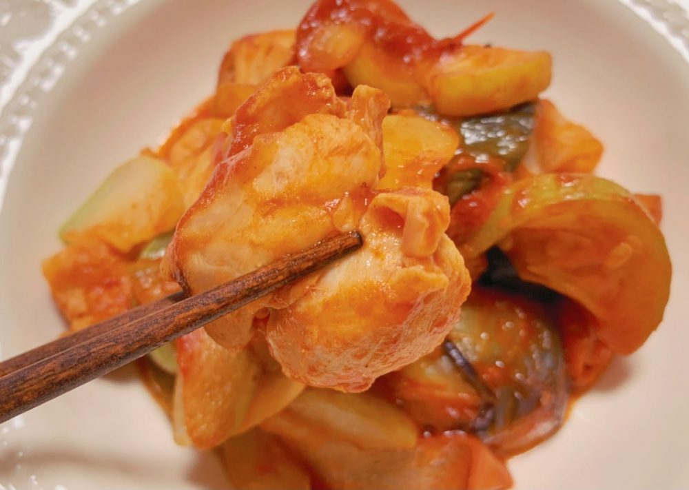 フライパンでつくるミールキット　チキンと野菜のトマト煮込み