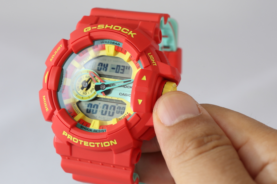 返品?交換対象商品】 G-SHOCK GA-400CM-4AJF 超音波洗浄済 電池新品 