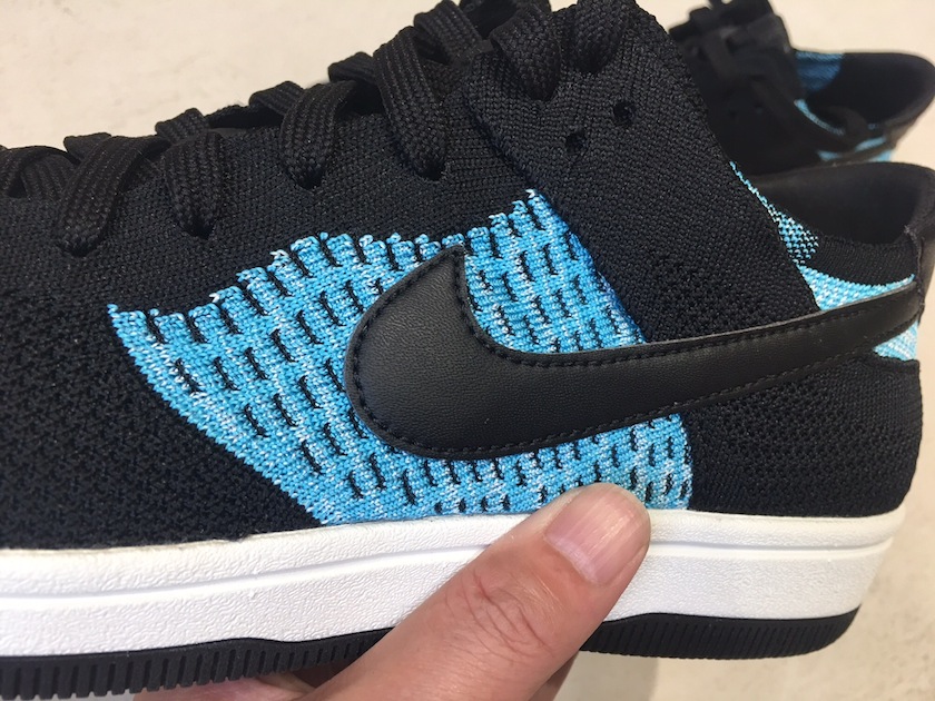 NIKE DUNK FLYKNIT BLACK/CHLORINE BLUE-SUMMIT WHITE