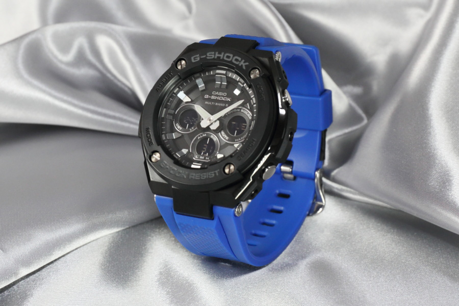 オックスフォードブルー ほぼ新品 GST-W300G-2A1JF g-shock g-steel