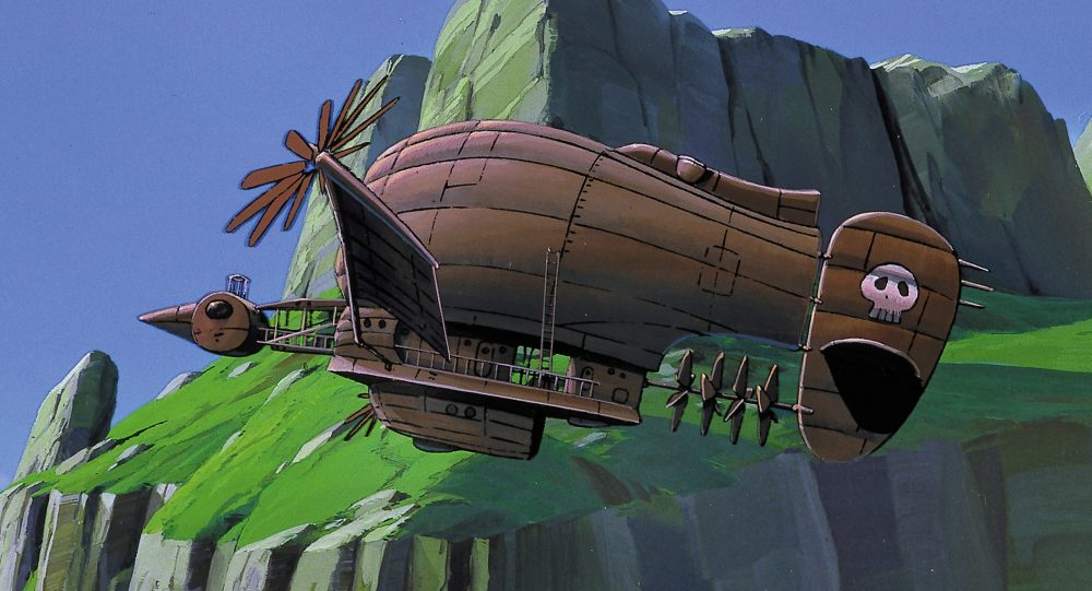 映画『天空の城ラピュタ』から空中海賊ドーラ⼀家いっかの⺟船「タイガーモス号」