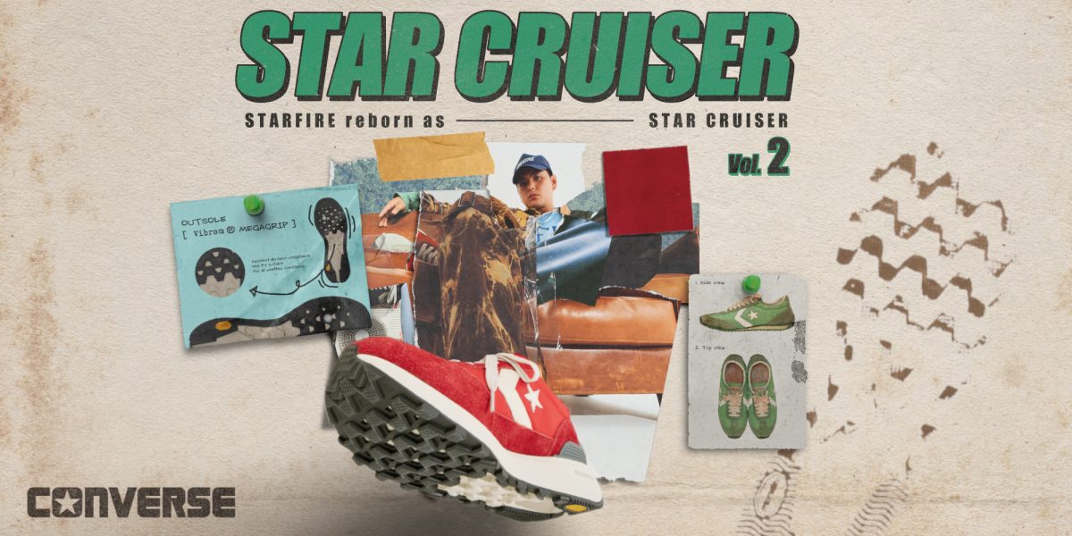 コンバース「STAR CRUISER」第2弾は1977年誕生のレトロなランシューを日本製でアップデート