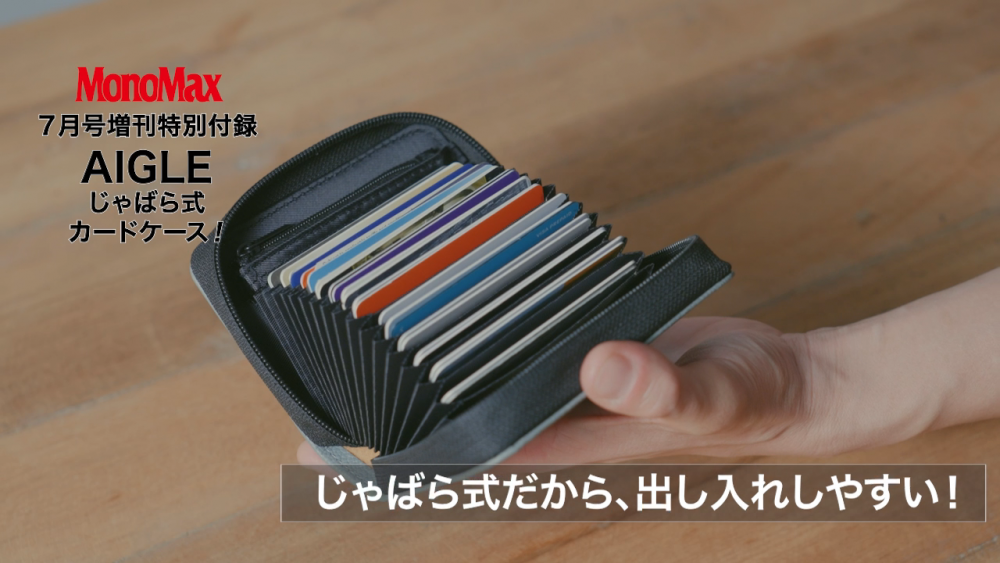 【動画で付録紹介】カードが30枚入って、さっと支払えて、水を弾く…こんなサイフ欲しかった！