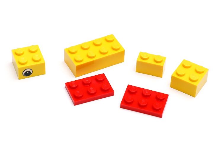 ６つのレゴ ブロック