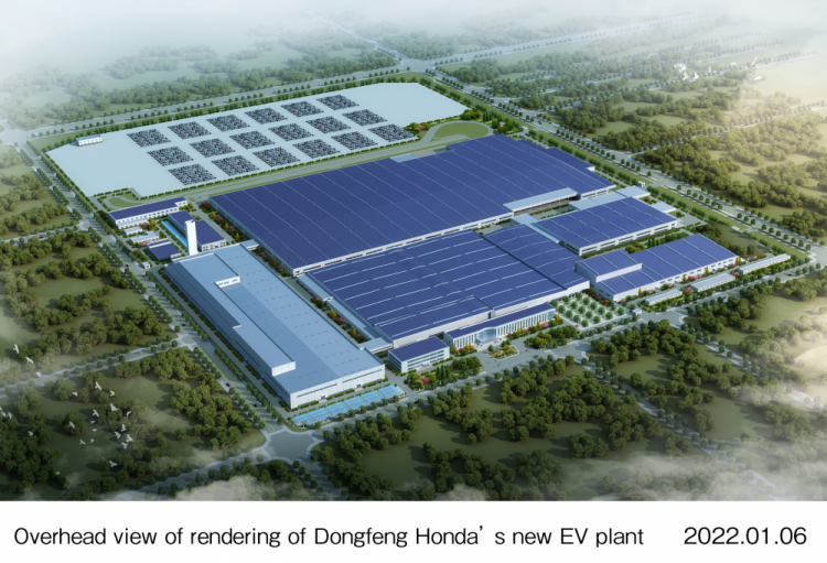 東風HondaのEV専用新工場俯瞰図
