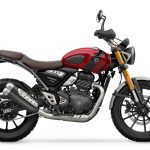 「SCRAMBLER 400 X」カーニバルレッド/ファントムブラックバージョン