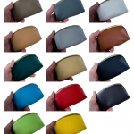 「がま口革財布」のカラーバリエーションは発色のよい14色