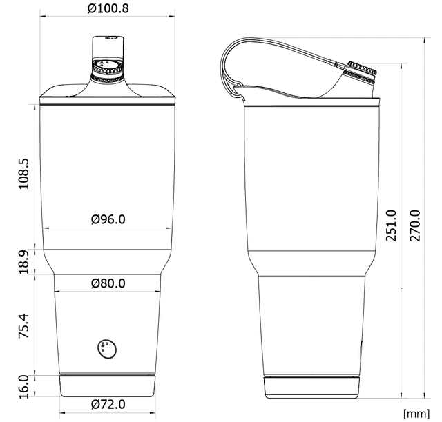 「FlippingCup」は約900mlの大容量、5色のカラーバリエーションを展開