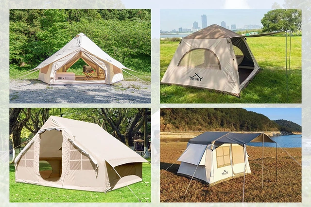 「エアフレームテント」は少人数向けのテントから最大８人用の大型テントまで全４種類が新登場