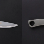 「シザーナイフ」は刃体にフッ素コートを塗布。食材離れがよく、錆びにくい