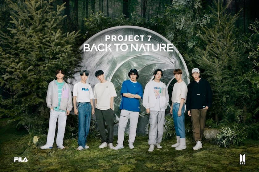 BTSも着用するフィラの新作「project 7 -back to nature」発売