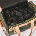 ハンティング・ワールド×スタンレー／バッグ&タンブラー、クッカーセット　スタンレーのアイテムを収納できるメッシュ袋は当コラボで開発されたもの