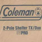 コールマン／2ポールシェルターTX/デュオ　風合いのよさと高機能が融合