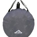 キャンプアウト ポップアップテント UVフルクローズ（エイジンググレー）　円形バッグでかわいく収納