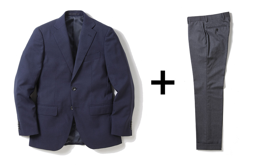 これからの「プラスパンツスーツ」はスーツ／ジャケパンの2スタイル提案が正しい！