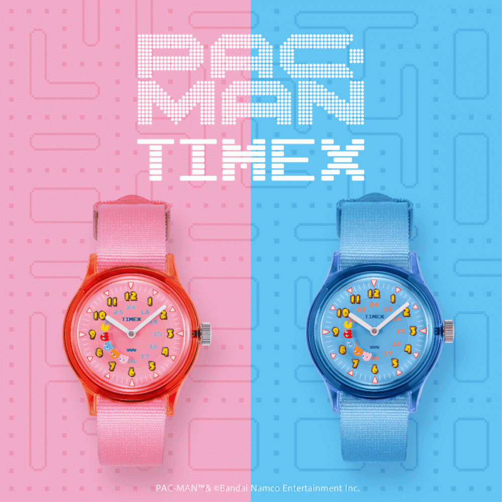 米国の腕時計ブランド「タイメックス」と日本を代表するビデオゲーム「パックマン」とのコラボウォッチ第3弾