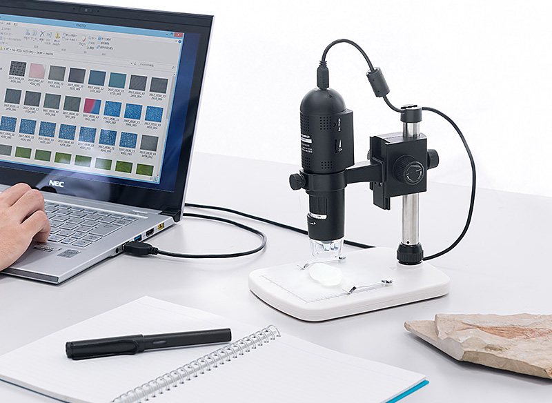小型デジタル顕微鏡がWi-Fi接続可能になって新登場！