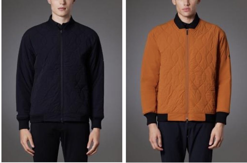 「【DSG】フルジップキルティング中わたジャケット」￥42,900／2色展開（ブラック、オレンジ）