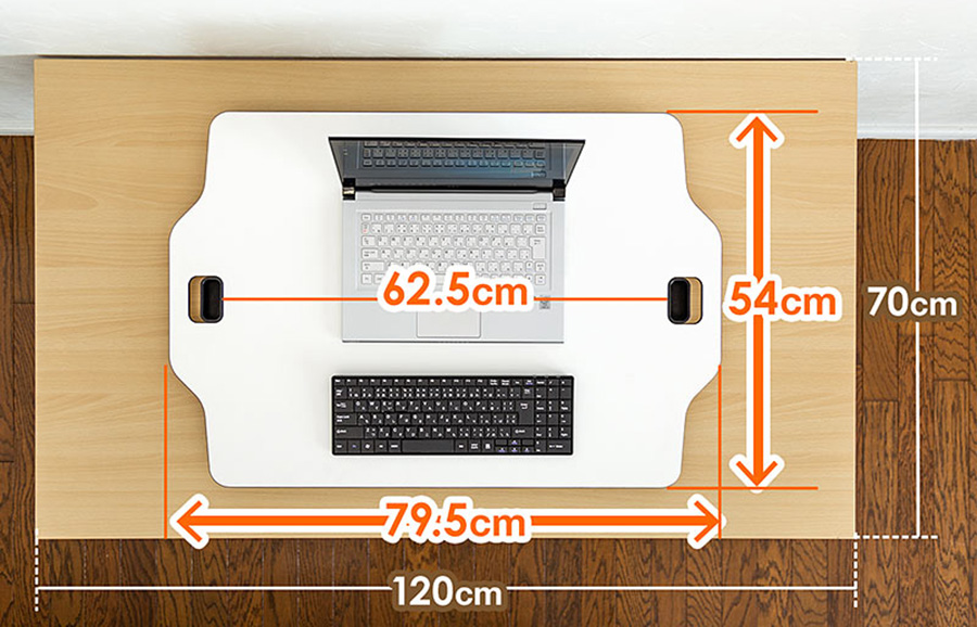 「立ち仕事」希望者に理想的な可動式デスク登場！仕事がもっと自由に！