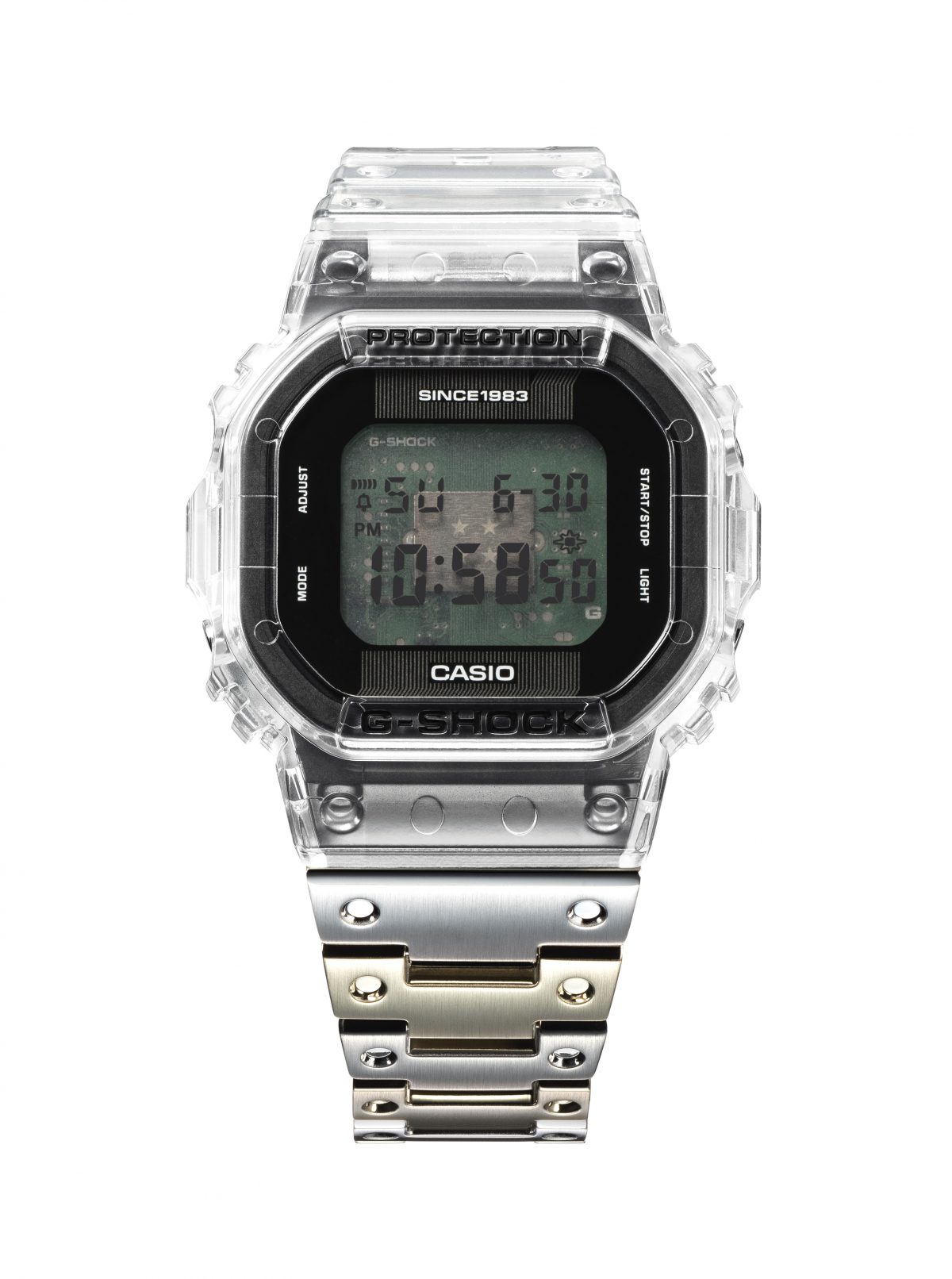 「G-SHOCK」40周年記念モデルはなんとモジュールが眺められる