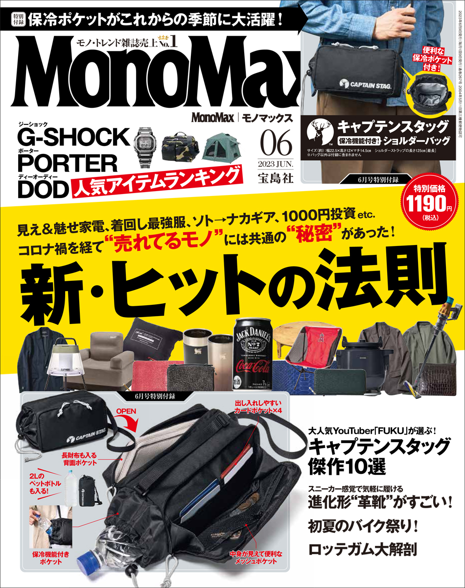 MonoMax モノマックス 8月号 付録 ナンガ 10ポケットショルダーバッグ ショルダーバッグ